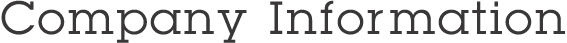 COMPANY INFORMATION