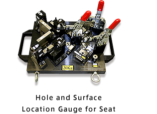 Hole and Surface Location Gauge for Seat